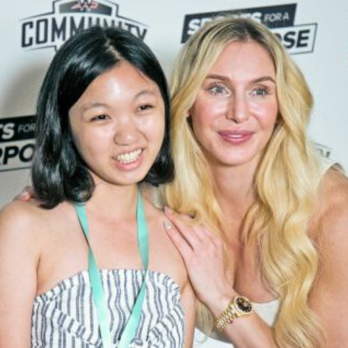 an Asian Teenage girl picture with WWE Superstar Charlotte