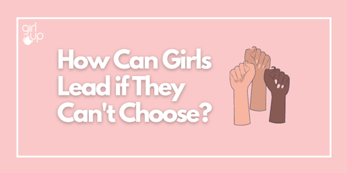 Comment les filles peuvent-elles diriger si elles ne peuvent pas choisir ?